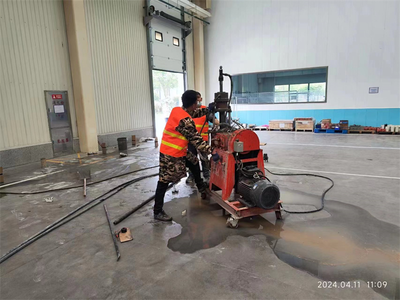 常德厂房地面下沉塌陷注浆加固施工